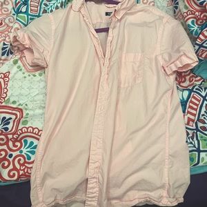 Express button-down. Pink. US size S. Medium wear, good condition.